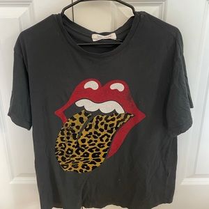 Free People rolling stones t shirt